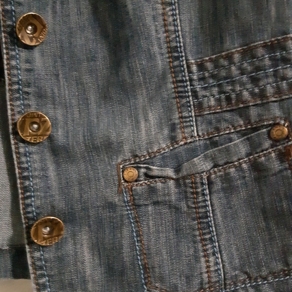 Vintage Point Zero denim blazer small - Picture 4 of 7